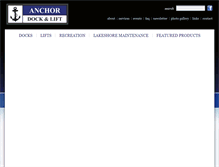 Tablet Screenshot of anchor-dock.com